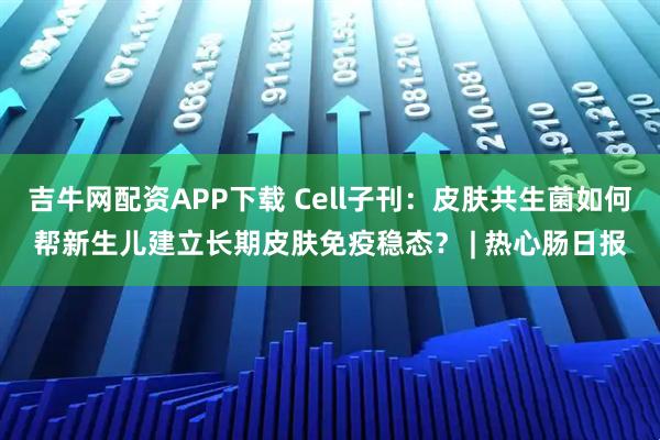 吉牛网配资APP下载 Cell子刊：皮肤共生菌如何帮新生儿建立长期皮肤免疫稳态？ | 热心肠日报